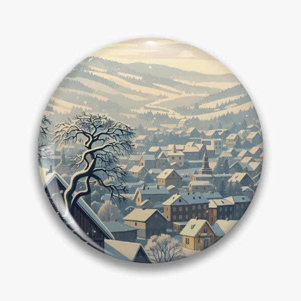 Item preview, Snowy Winter Morning in Krościenko nad Dunajcem – Southern Poland Village Landscape designed and sold by darekkocurek.