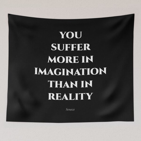 Item preview, You Suffer More in Imagination — Stoic Silence designed and sold by BrushRushX.