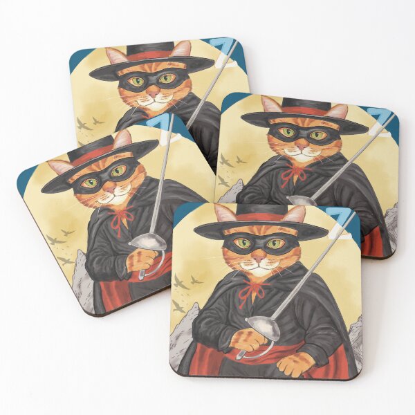 Item preview, Zorro as a cat designed and sold by TabbyCatStudios.
