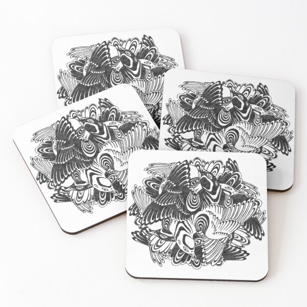 Item preview, FlyTogether-Noir designed and sold by drawnt0bigskies.