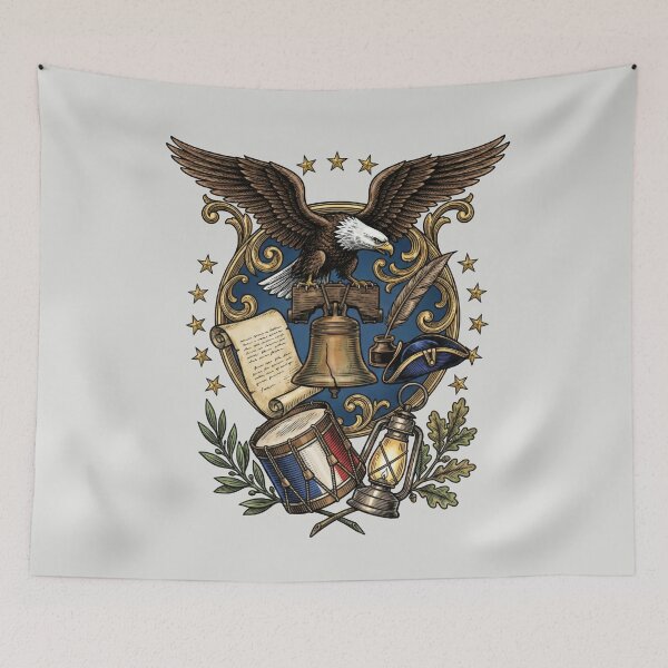 Item preview, Colorful USA 250th Anniversary - Vintage Eagle 1776-2026 designed and sold by DigitalGlade.