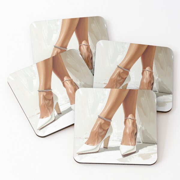 Item preview, On high heels, elegant white high heels designed and sold by LiskoDesign.