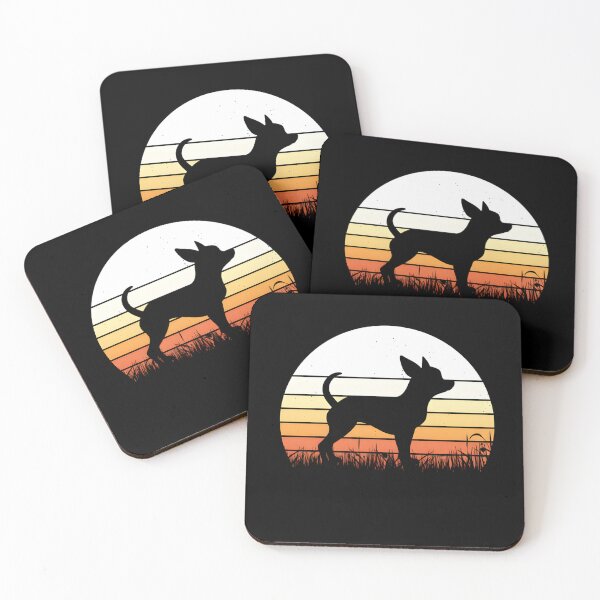 Item preview, Retro Sunset Chihuahua Silhouette designed and sold by Nocturnal-Vines.