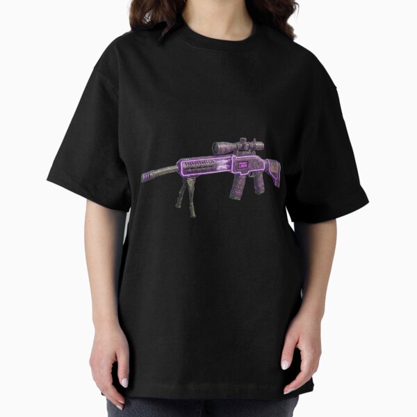 Area 51 Labs: LEATHER SNIPER RIFLE - Purple Edition (Classified Archive) Oversized T-Shirt