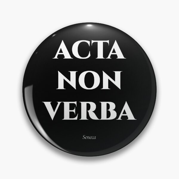 Item preview, Acta Non Verba — Stoic Silence designed and sold by BrushRushX.