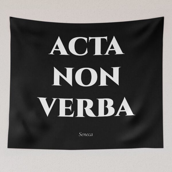 Item preview, Acta Non Verba — Stoic Silence designed and sold by BrushRushX.