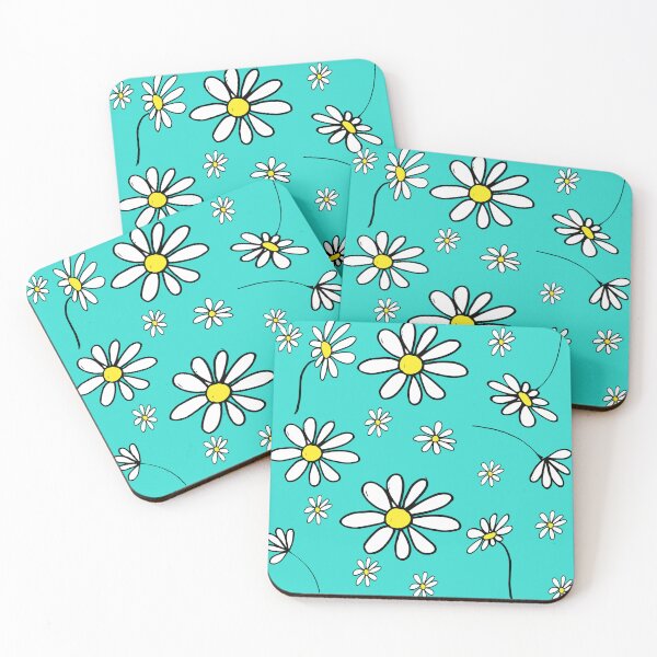 Item preview, Teal Dancing Daisies designed and sold by cvdesignsfl.