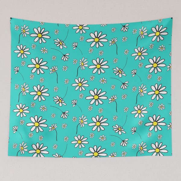 Item preview, Teal Dancing Daisies designed and sold by cvdesignsfl.