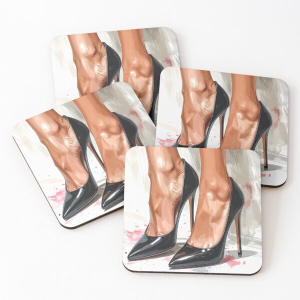 Item preview, High heels, black patent leather high heels designed and sold by LiskoDesign.