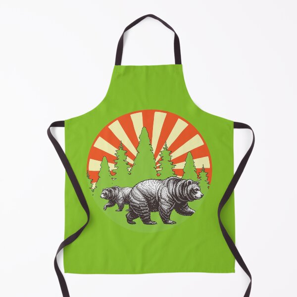 Item preview, Twin Bears at Sunrise – Bold Nature Vibes for Bear Lovers and Tree Huggers designed and sold by Analog Aura .