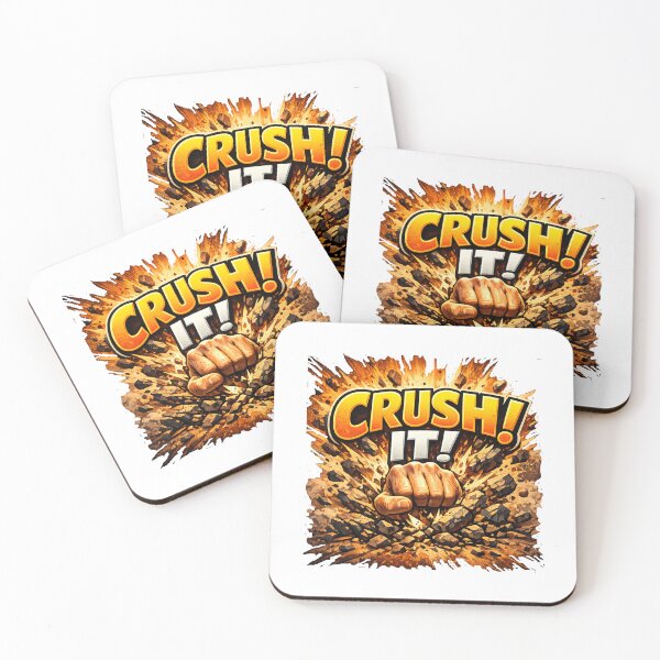 Item preview, Crush It! Explosive Power Fist Motivation Design for Winners and Goal Getters designed and sold by TerScott.