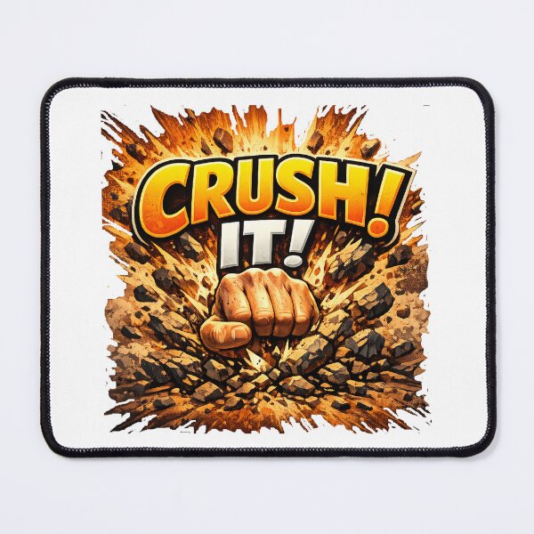 Item preview, Crush It! Explosive Power Fist Motivation Design for Winners and Goal Getters designed and sold by TerScott.