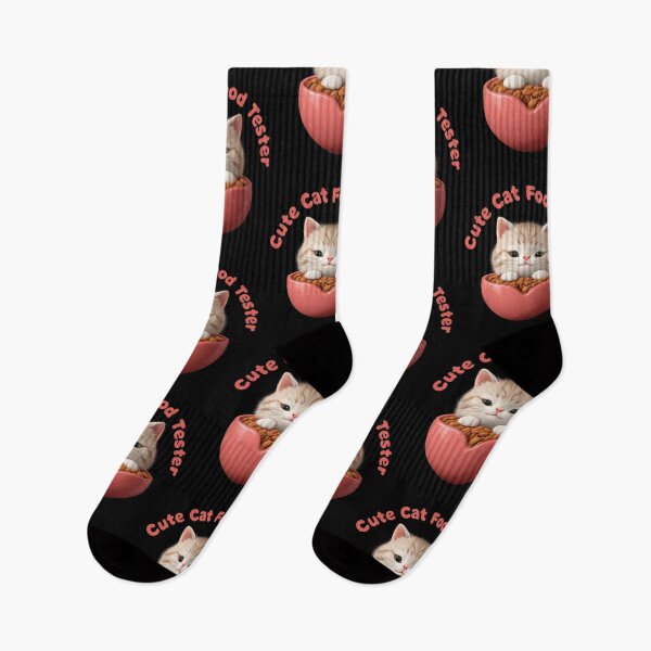 Item preview, Valentine’s cute cat food tester  designed and sold by YourTrendyTees.