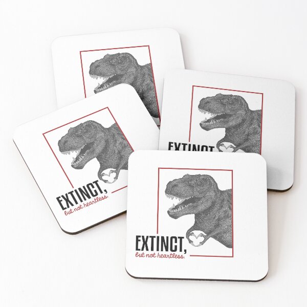Item preview, Extinct But Not Heartless – Valentine Dinosaur Design designed and sold by New-Blood.