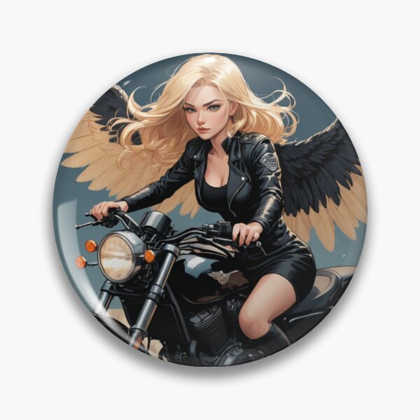 Artikelvorschau, Geflügeltes Biker-Mädchen entworfen und verkauft von Dorisartist.