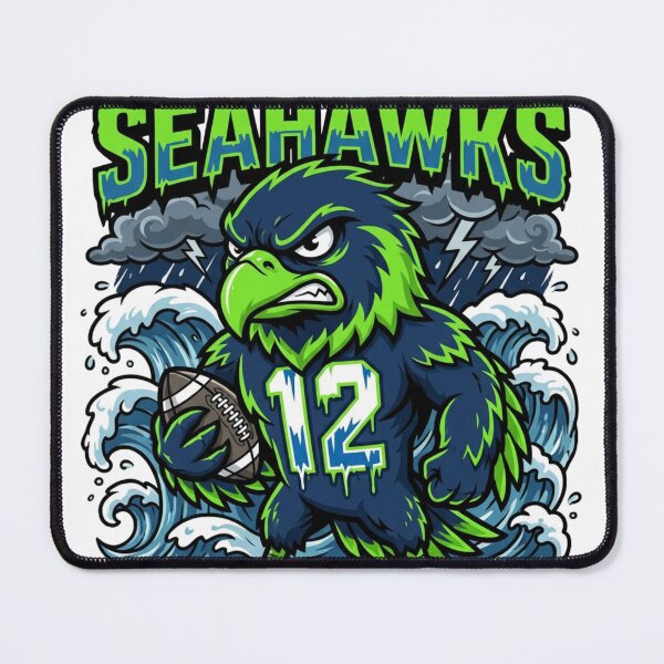 Item preview, Fierce Seahawk #12 - Pacific Cartoon Design | NFL designed and sold by Pandora´s Box.