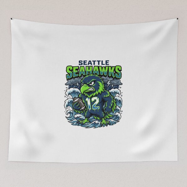 Item preview, Fierce Seahawk #12 - Pacific Cartoon Design | NFL designed and sold by Pandora´s Box.