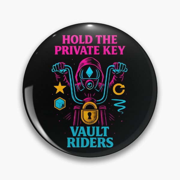 Item preview, Hold The Private Key - Vault Division - Neon Crypto Security - Future Web3 designed and sold by BitCrop.