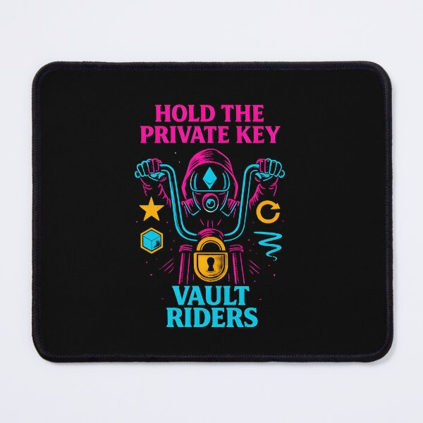 Item preview, Hold The Private Key - Vault Division - Neon Crypto Security - Future Web3 designed and sold by BitCrop.