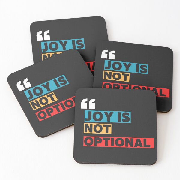 Item preview, Joy Is Not Optional – Motivational Typography designed and sold by IbrahimArt2.