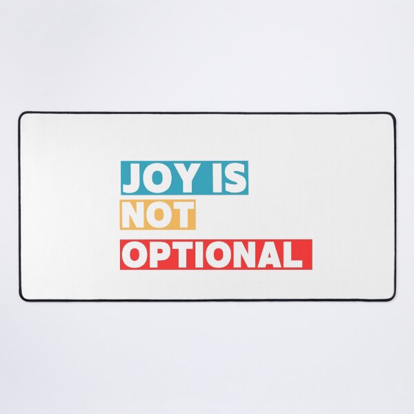Item preview, Joy Is Not Optional – Motivational Typography designed and sold by IbrahimArt2.