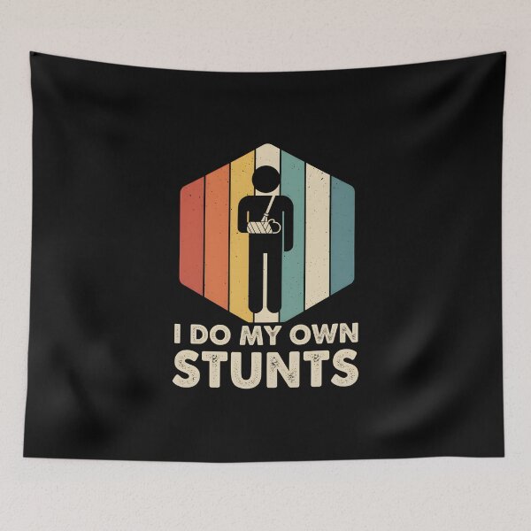 Item preview, I Do My Own Stunts Retro designed and sold by Nocturnal-Vines.