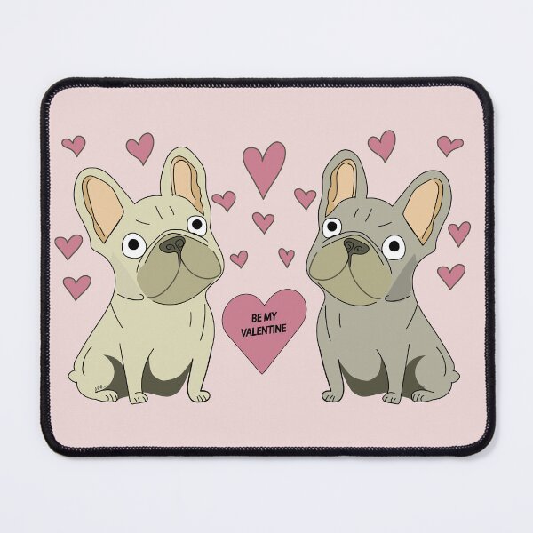 Item preview, Be my Valentine French Bulldog couple designed and sold by Mountain-Point.