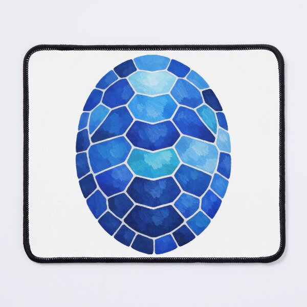 Item preview, Geometric Blue Turtle Shell Mosaic Pattern designed and sold by zoughlal.