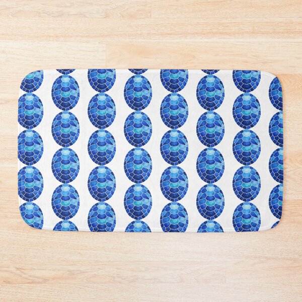 Item preview, Geometric Blue Turtle Shell Mosaic Pattern designed and sold by zoughlal.