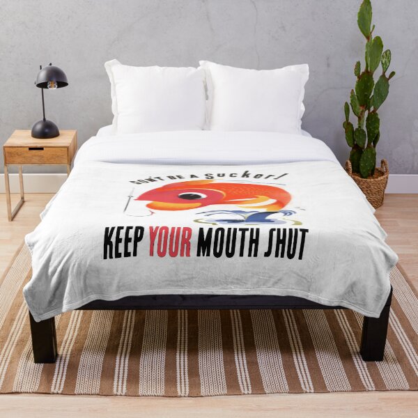 Item preview, "DON'T BE A SUCKER!" "KEEP YOUR MOUTH SHUT" designed and sold by Groovy Looks.