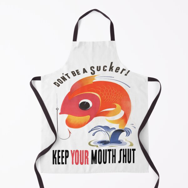 Item preview, "DON'T BE A SUCKER!" "KEEP YOUR MOUTH SHUT" designed and sold by Groovy Looks.