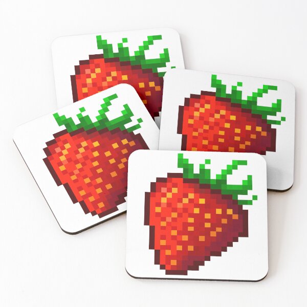 Item preview, Pixel Art Strawberry Sweet Gaming Fruit Design designed and sold by tviyluv.