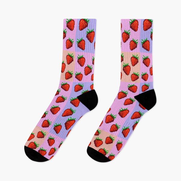 Item preview, Pixel Art Strawberry Sweet Gaming Fruit Design designed and sold by tviyluv.