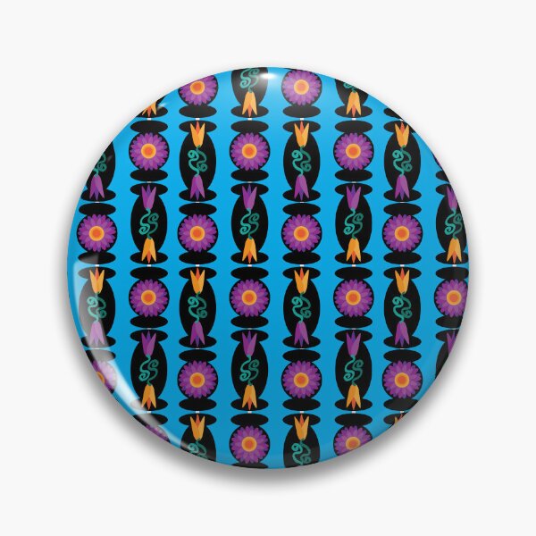 Item preview, Bright Vertical Alternating Beads on Blue designed and sold by Digitalmyth's Designs.
