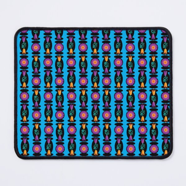 Item preview, Bright Vertical Alternating Beads on Blue designed and sold by Digitalmyth's Designs.