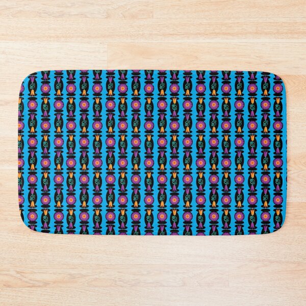 Item preview, Bright Vertical Alternating Beads on Blue designed and sold by Digitalmyth's Designs.