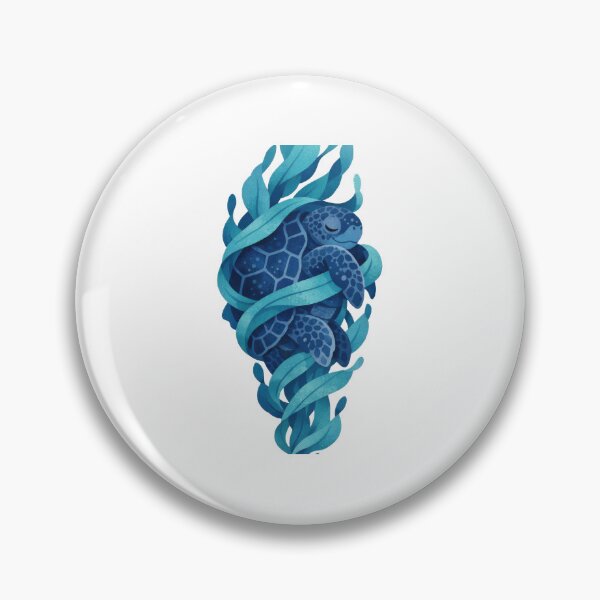 Item preview, Sea Turtle In Blue Kelp Forest designed and sold by zoughlal.