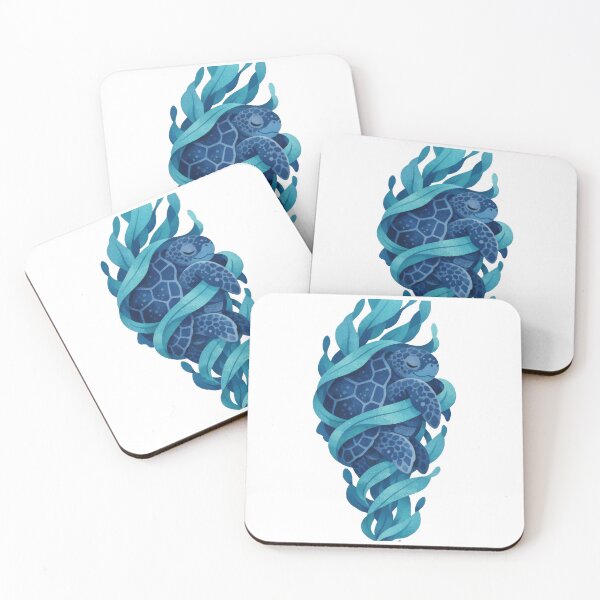 Item preview, Sea Turtle In Blue Kelp Forest designed and sold by zoughlal.