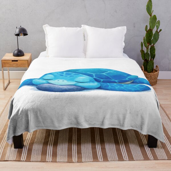Item preview, Resting Sea Turtle Chin Pillow Rock designed and sold by zoughlal.