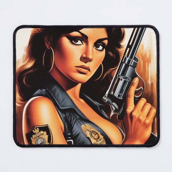 Item preview, Retro Hot Police Girl designed and sold by PulpVintage.