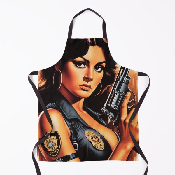 Item preview, Retro Hot Police Girl designed and sold by PulpVintage.