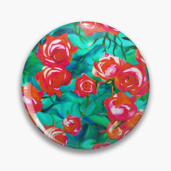 Item preview, Lush Rose Cluster Painting for Maximalist Flower Lovers designed and sold by WildStroke.