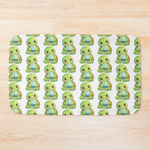 Item preview, Kawaii Sea Turtle Drinking Bubble Tea designed and sold by zoughlal.