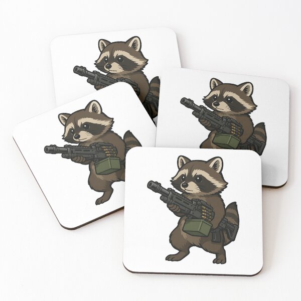 Item preview, Tactical raccoon designed and sold by RAWLIFEGRAPHIC.