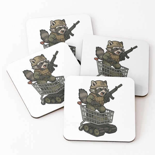 Item preview, Tactical raccoon designed and sold by RAWLIFEGRAPHIC.