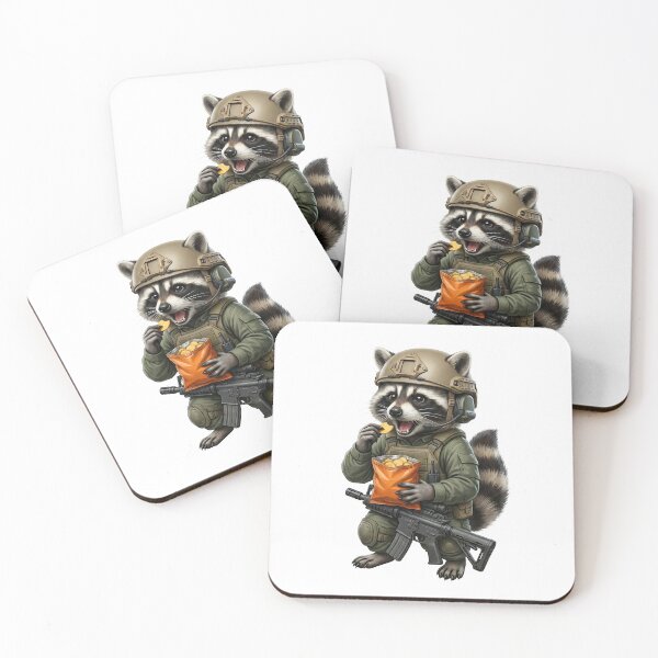 Item preview, Tactical raccoon designed and sold by RAWLIFEGRAPHIC.