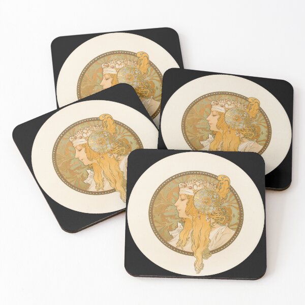 Item preview, Têtes Byzantines (Blonde) (Alphonse Mucha, 1897) designed and sold by Matthew Kinnersly.