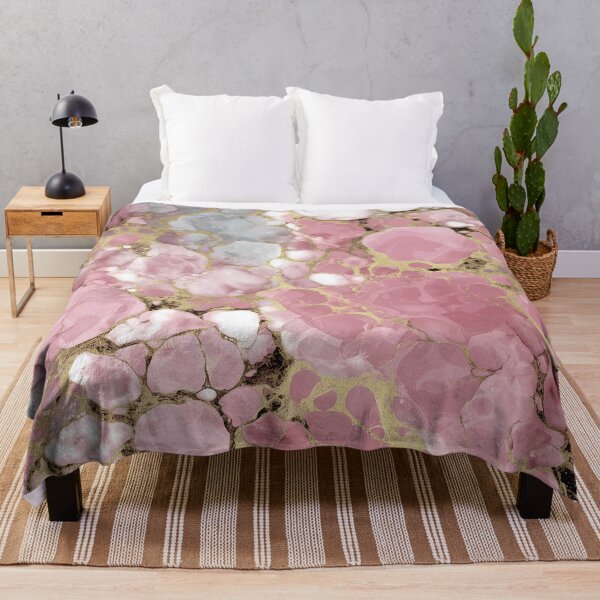 Item preview, Rose marble pattern with gold structure designed and sold by Letteraddicted.