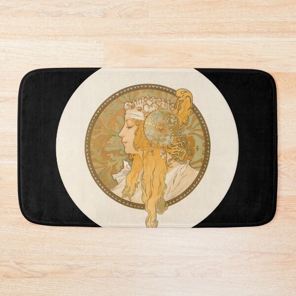Item preview, Têtes Byzantines (Blonde) (Alphonse Mucha, 1897) designed and sold by Matthew Kinnersly.