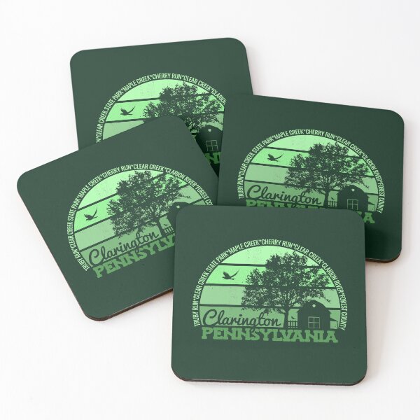 Item preview, Clarington Pennsylvania Sunset Retro Vintage Local Pride Logo designed and sold by CRHPOD20.